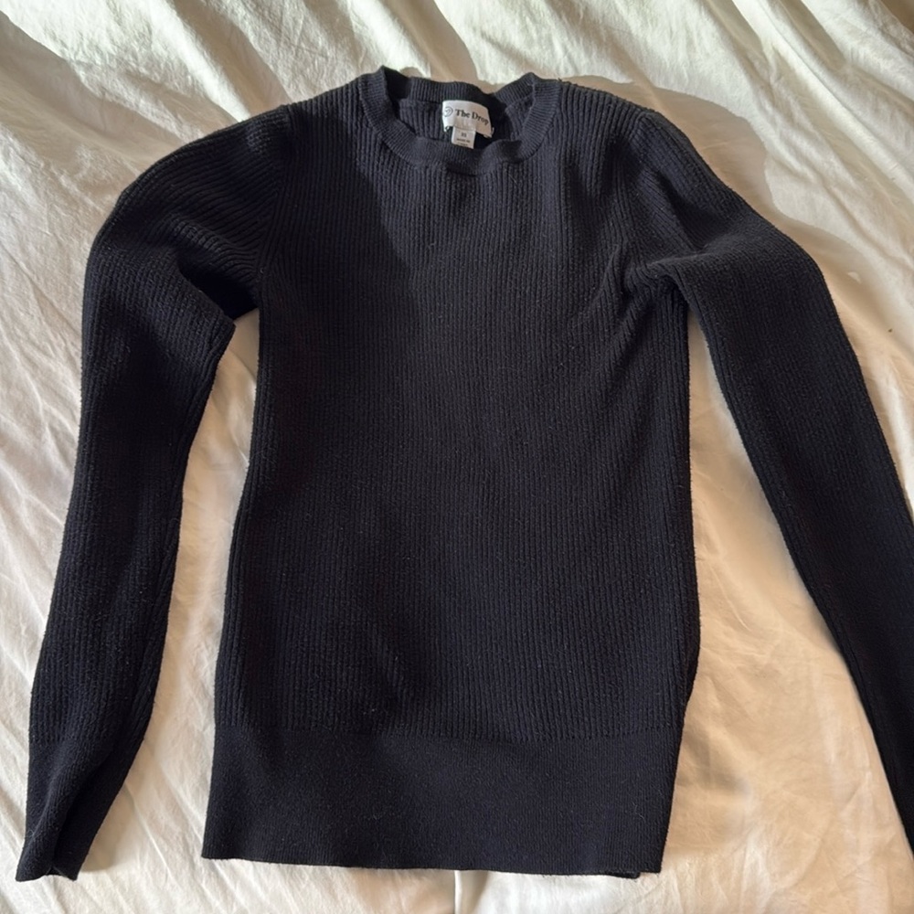 The drop long sleeve ribbed shirt size xs